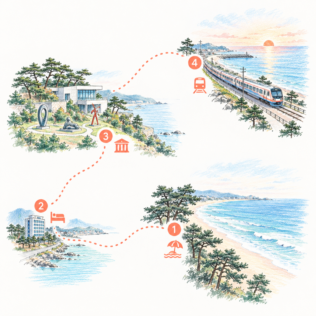 [여행코스] 강릉 1박2일, 세인트존스 호텔에 묵으며 강문·경포해변과 하슬라아트월드·정동진 도는 코스