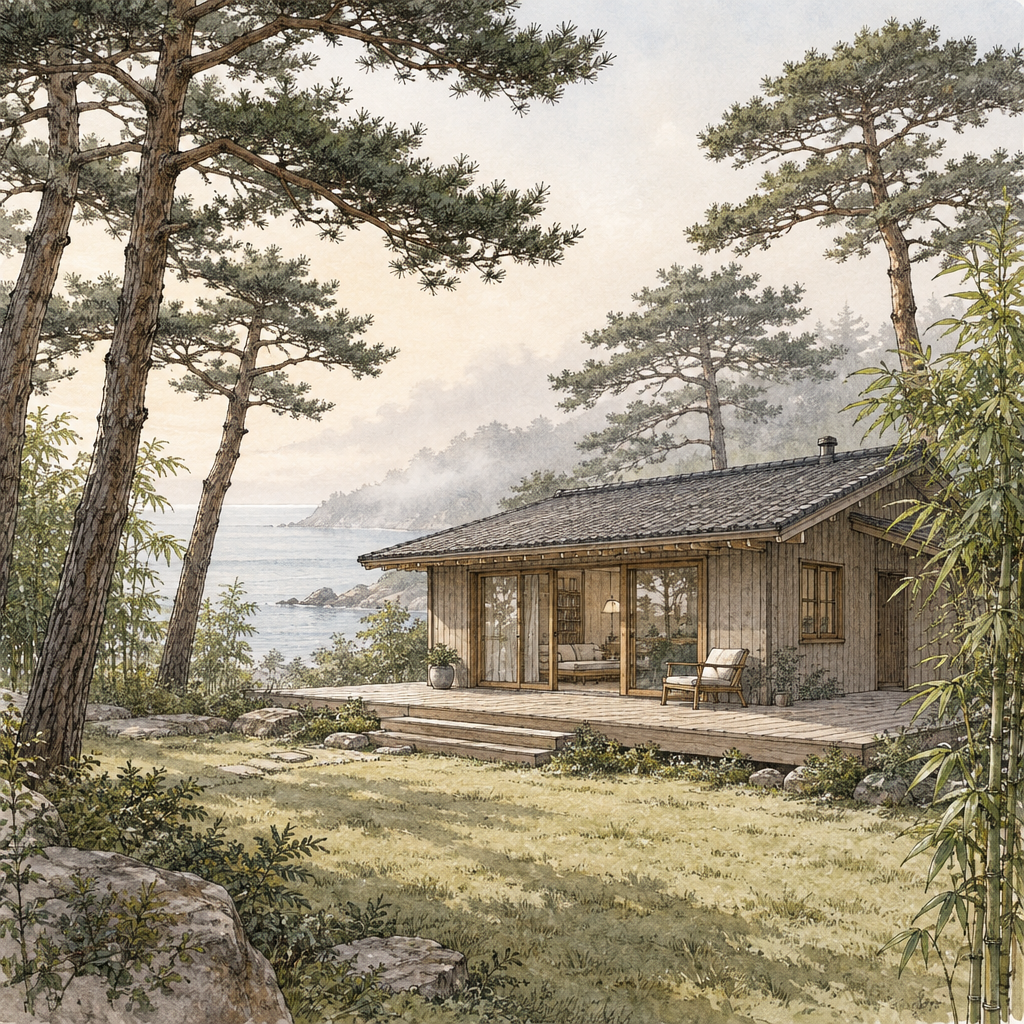 [숙소] 죽도해변 뒤 두리마을 독채형 펜션 오솔담, 가족·서핑 일행 숙소 정리