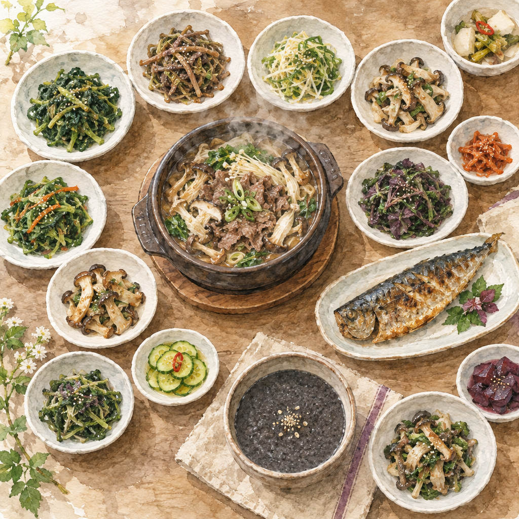 [먹거리] 속리산 경희식당, 법주사 입구 40가지 산나물 한정식의 가격·주문법·장단점